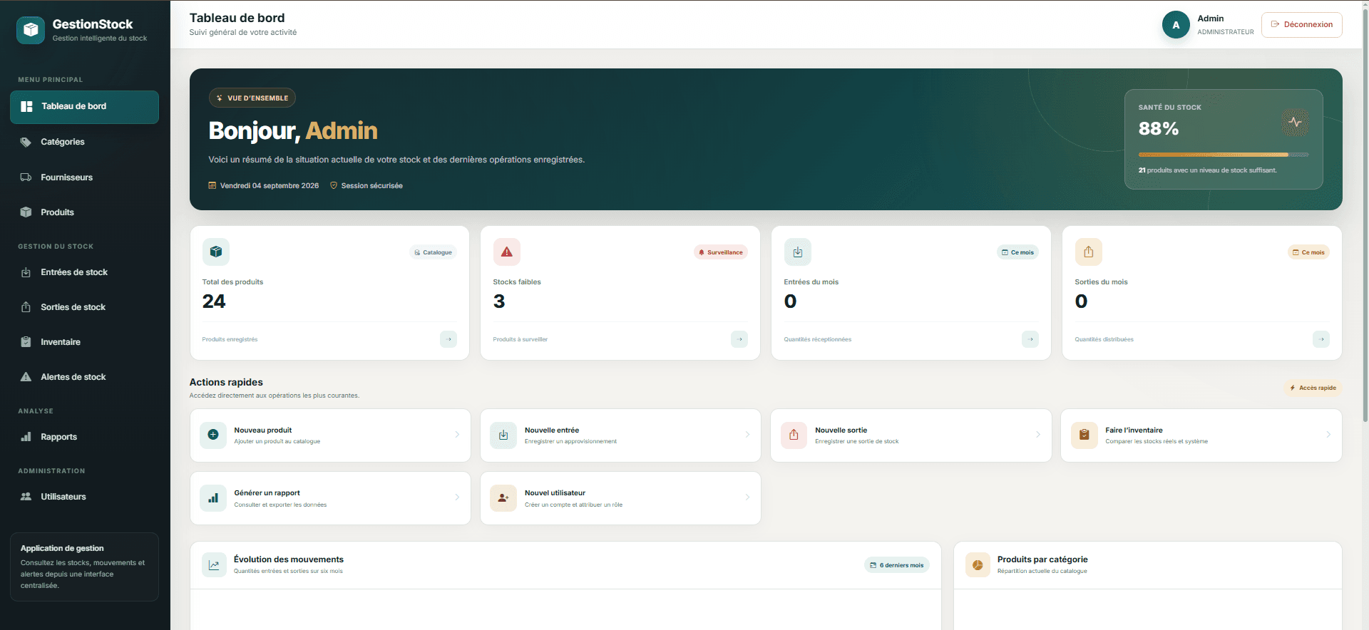 Plateforme de Gestion de Stock